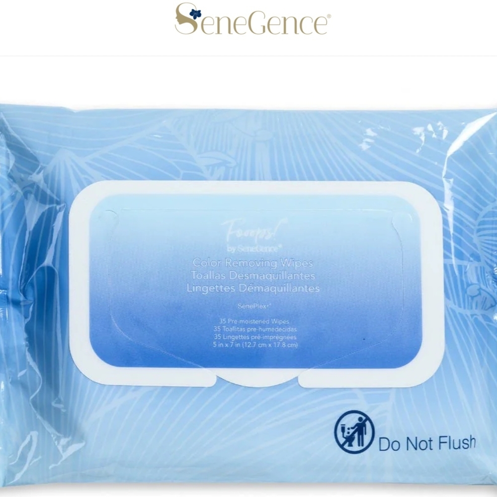 SeneGence Foops Makeup Remover Wipes NIP